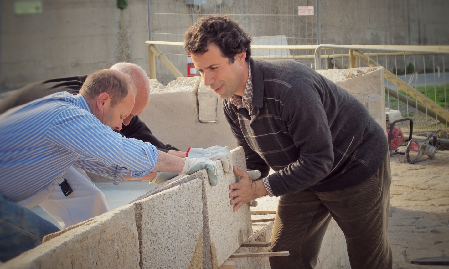 Uso del granito Sardo, cantiere, Isola del Giglio